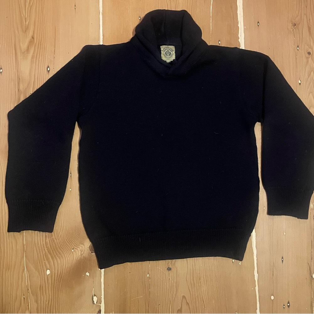 The Mariner - made in england navy wool sweater